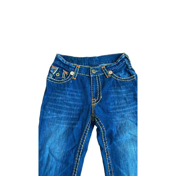 True Religion Mens Distressed Straight-Leg Denim Jeans Size 34 - Picture 5 of 8